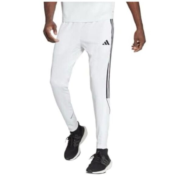 Adidas Tiro23 Pants Mens 3XLT White Black Trifoil Tapered Leg Full Length NEW - Picture 3 of 10
